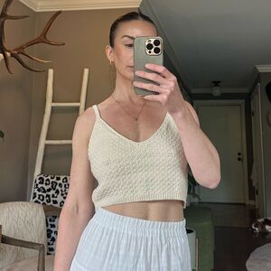 Wild Fable Cream Crop Camisole